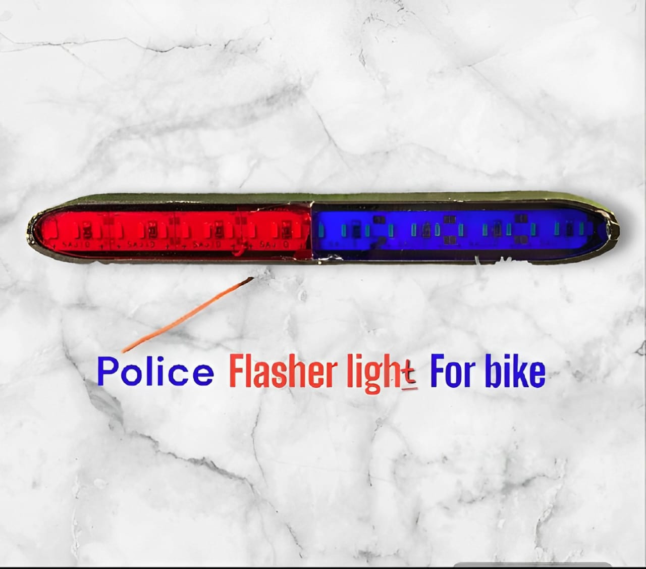 Warning Emergency Police Strobe Light | Dolphin Flashing Light for Motorcycle & Car | Universal Bike Bullet Accessory Light - Image 2