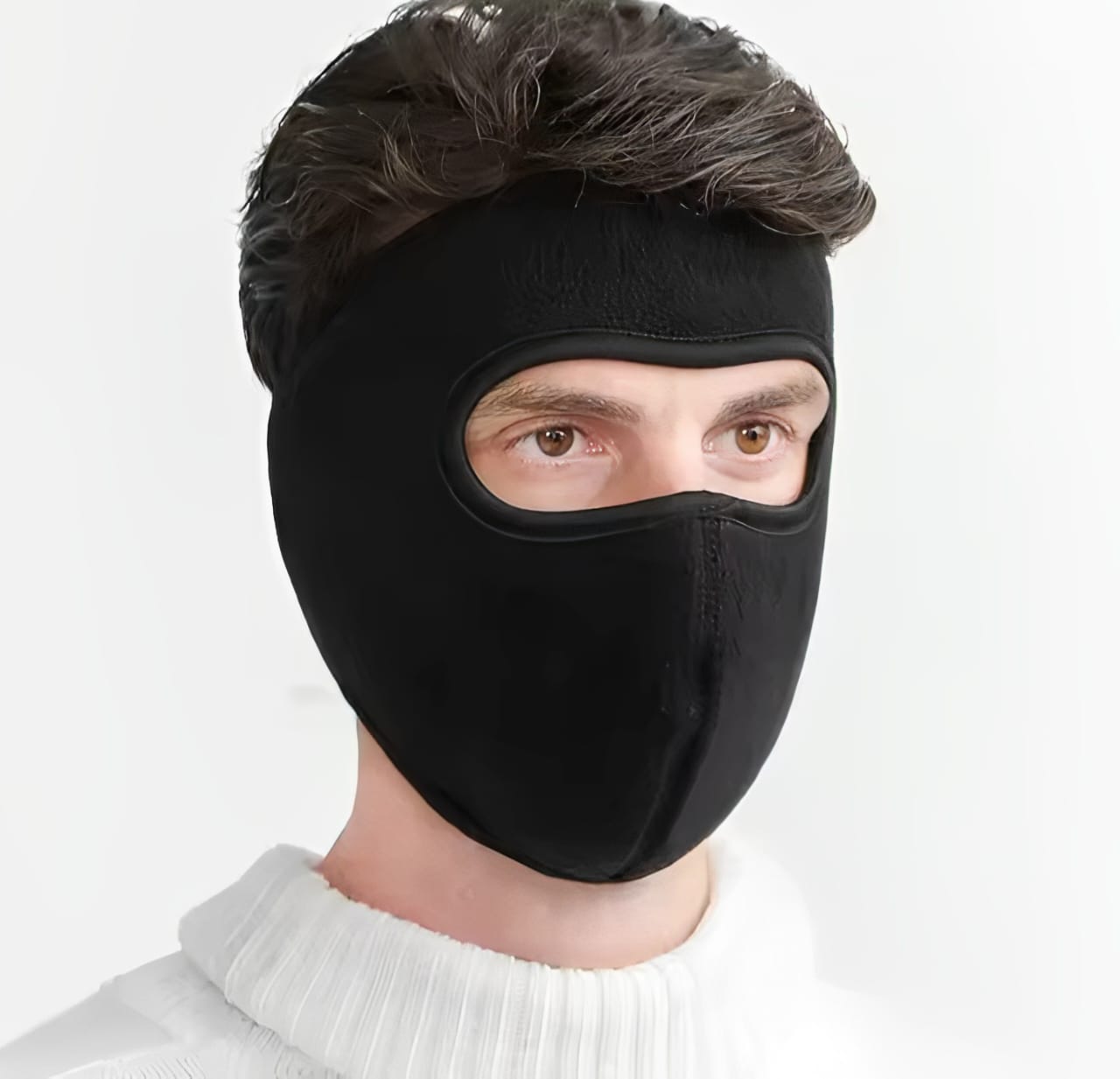 Winter Cycling Face Mask Windproof Balaclava for Men & Women | Skiing, Snowboarding & Motorcycle Riding | Random Color (Without Visor)