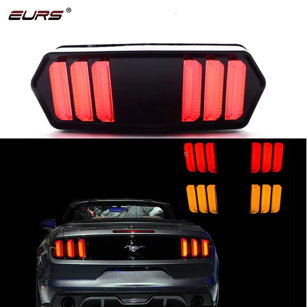 Universal Motorbike Back Light with Indicator | Audi Style LED Tail Light with DRL | Stylish Rear Light for All Bikes - Image 3