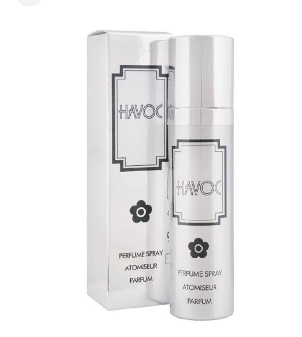 Havoc Silver Perfume Spray 75ML | Long-Lasting Unisex Fragrance | Premium Eau De Perfume for Men & Women | Elegant & Fresh Scent