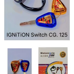 Ignition Switch with Computerized Fancy Keys for 125cc Bikes | New Style 2 Fancy Keys | Universal Fit