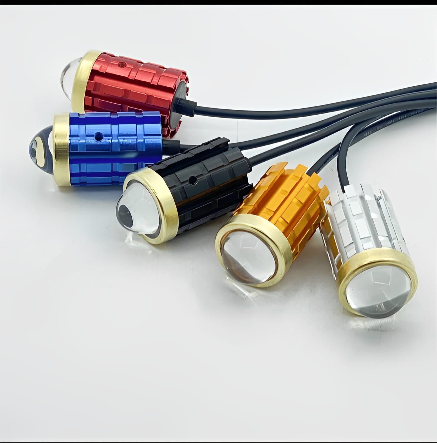 Mini 4-Function Driving Fog Light for All Motorcycles, Cars & Jeeps | White, Yellow, Combo & Flasher Lens Projector | Universal Auxiliary Light (Random Color) - Image 5