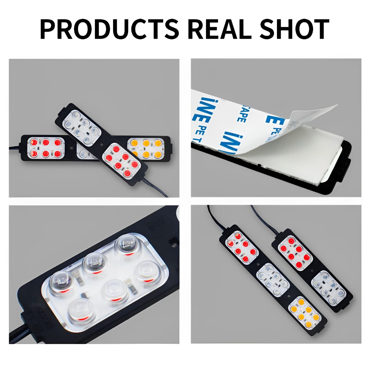 Red & Blue Flasher Light + Dolphin Light | Universal Emergency Strobe Light for Cars & Motorcycles | Super Bright Police Style Warning Light - Image 4