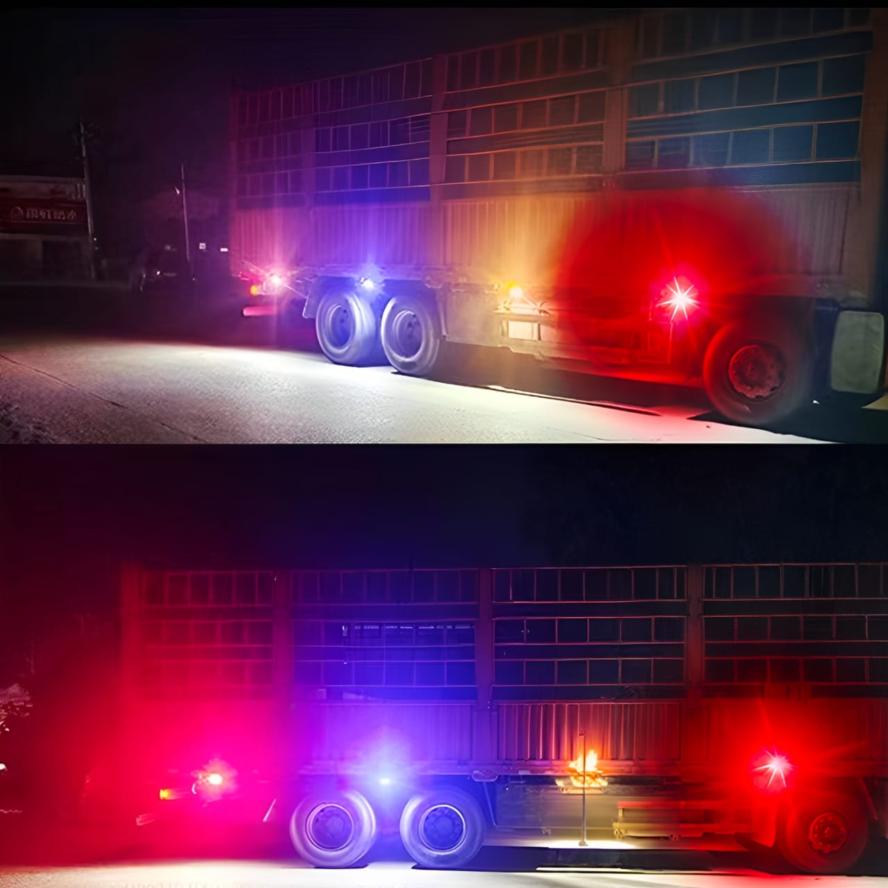 Red & Blue Flasher Light + Dolphin Light | Universal Emergency Strobe Light for Cars & Motorcycles | Super Bright Police Style Warning Light - Image 5