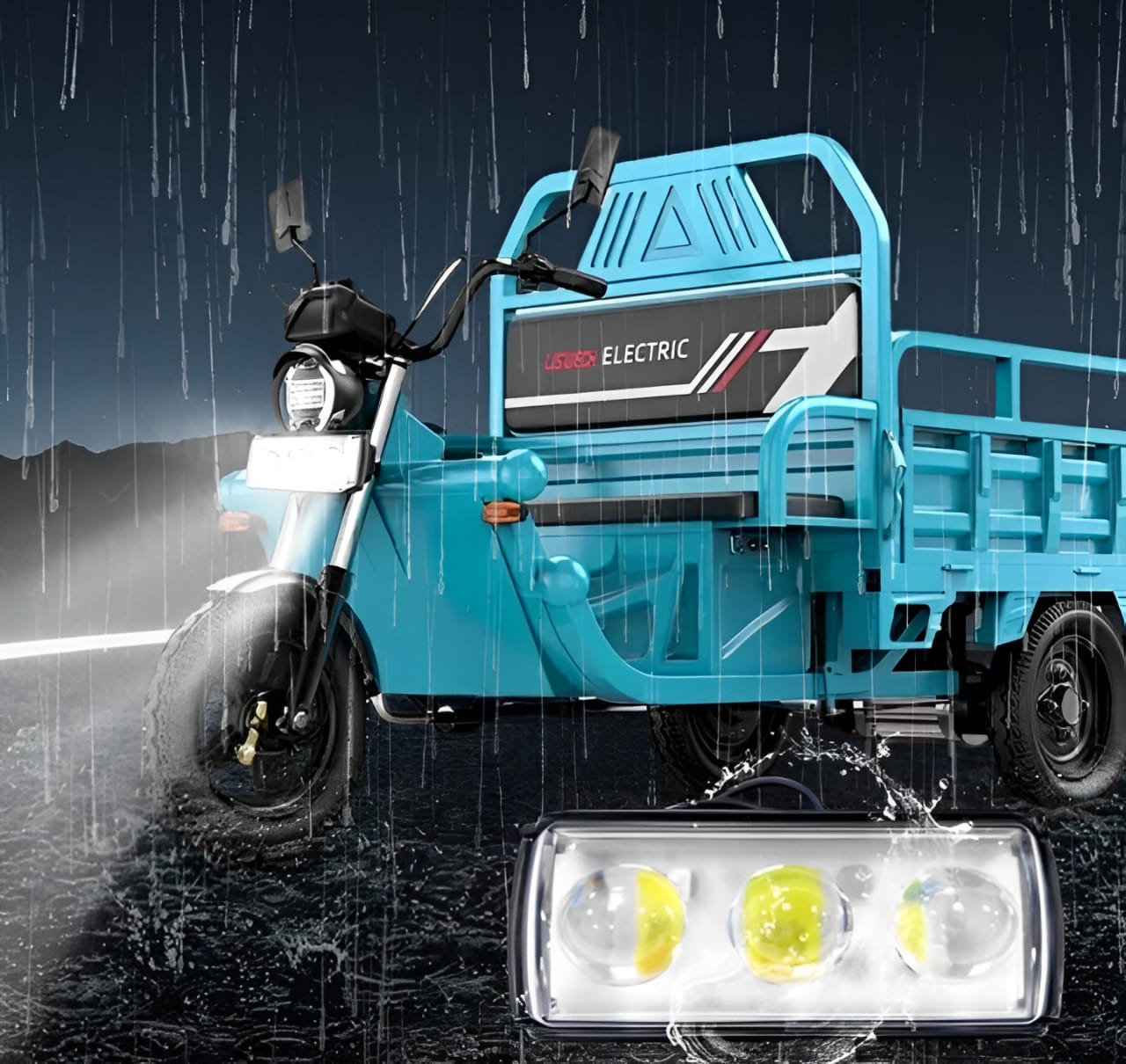 1 Pc Mini LED Driving Fog Light | 4-Color Auxiliary Spotlight for ATV, SUV, UTV | Hi/Low Beam 12-80V Universal - Image 4