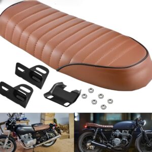 High-Quality Cafe Racer Bike Seat with Complete Fitting | Universal Fit for CD70, 125cc & All Compatible Bikes