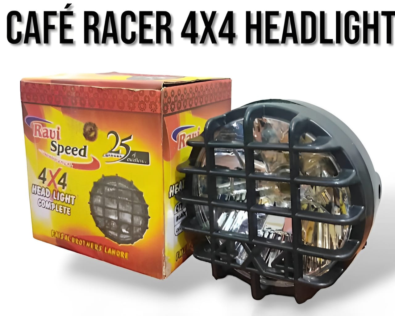 Cafe Racer Headlight for 70cc & 125cc Bikes | Easy-to-Install Motorcycle Headlamp