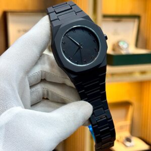 Full Black AURA Men’s Quartz Watch – Stylish Lightweight Analog Wristwatch | Premium All-Black Design