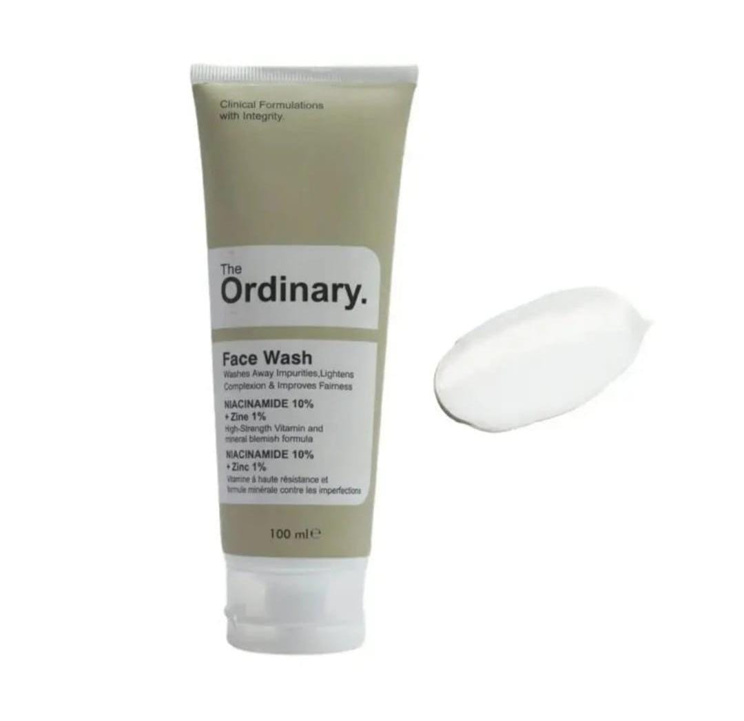 The Ordinary Niacinamide Face Wash – 100ml | Brightening & Oil-Control Cleanser | Suitable for All Skin Types | Deep Pore Cleansing Formula
