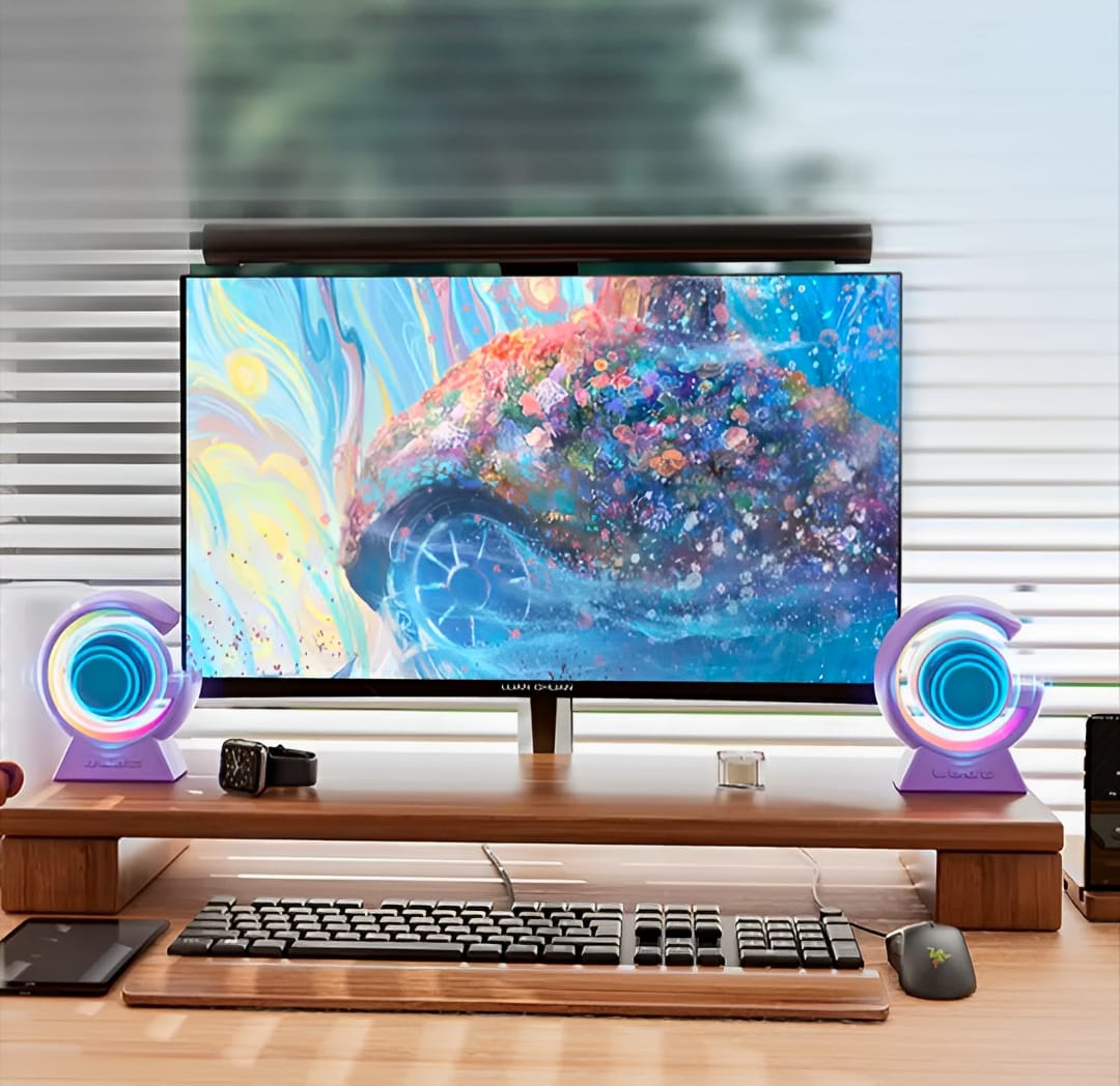 BX-39 Mini G Wireless Bluetooth Speaker 5.3 | RGB Light & Wireless Charging | Portable Speaker with Bedside Lamp - Image 3