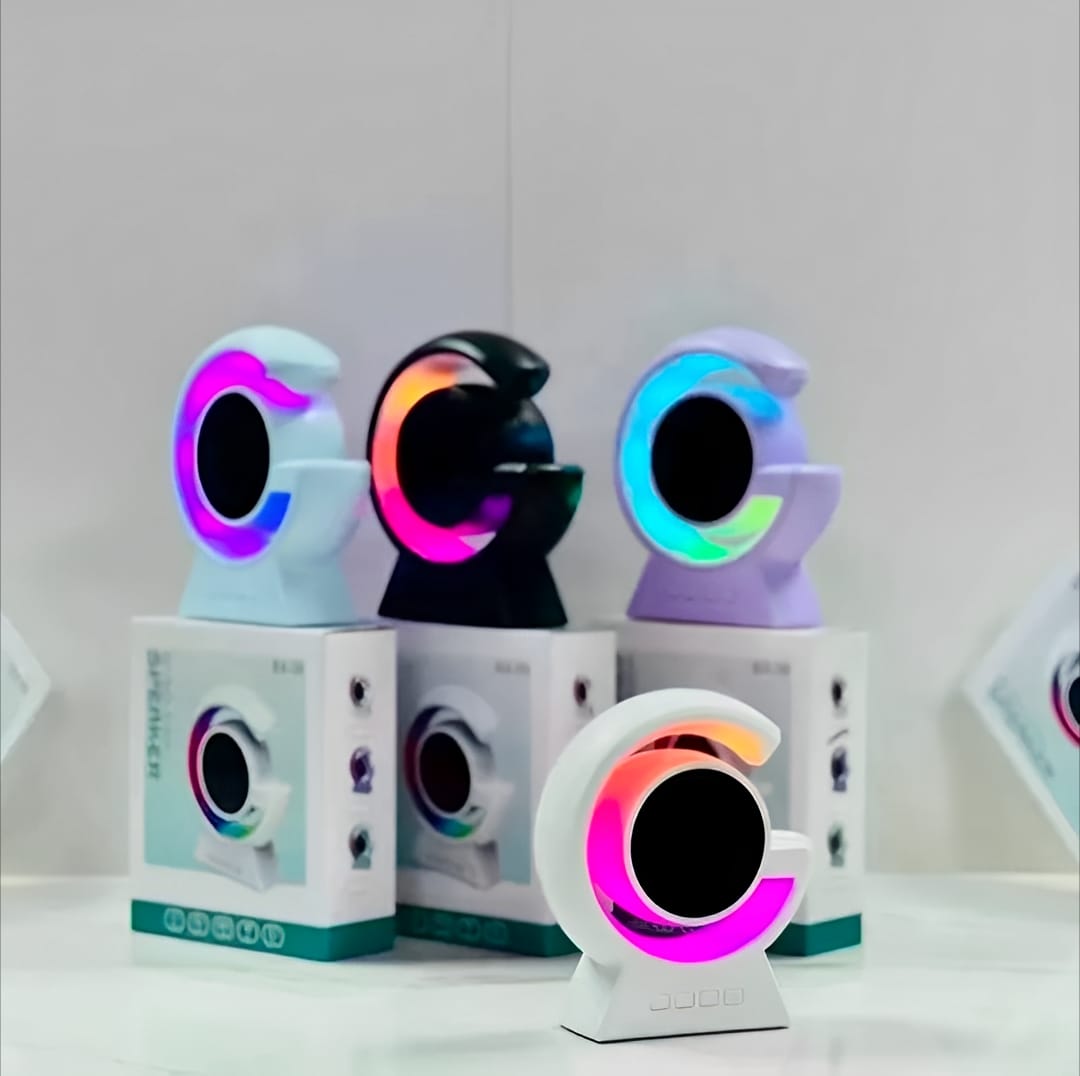 BX-39 Mini G Wireless Bluetooth Speaker 5.3 | RGB Light & Wireless Charging | Portable Speaker with Bedside Lamp - Image 6