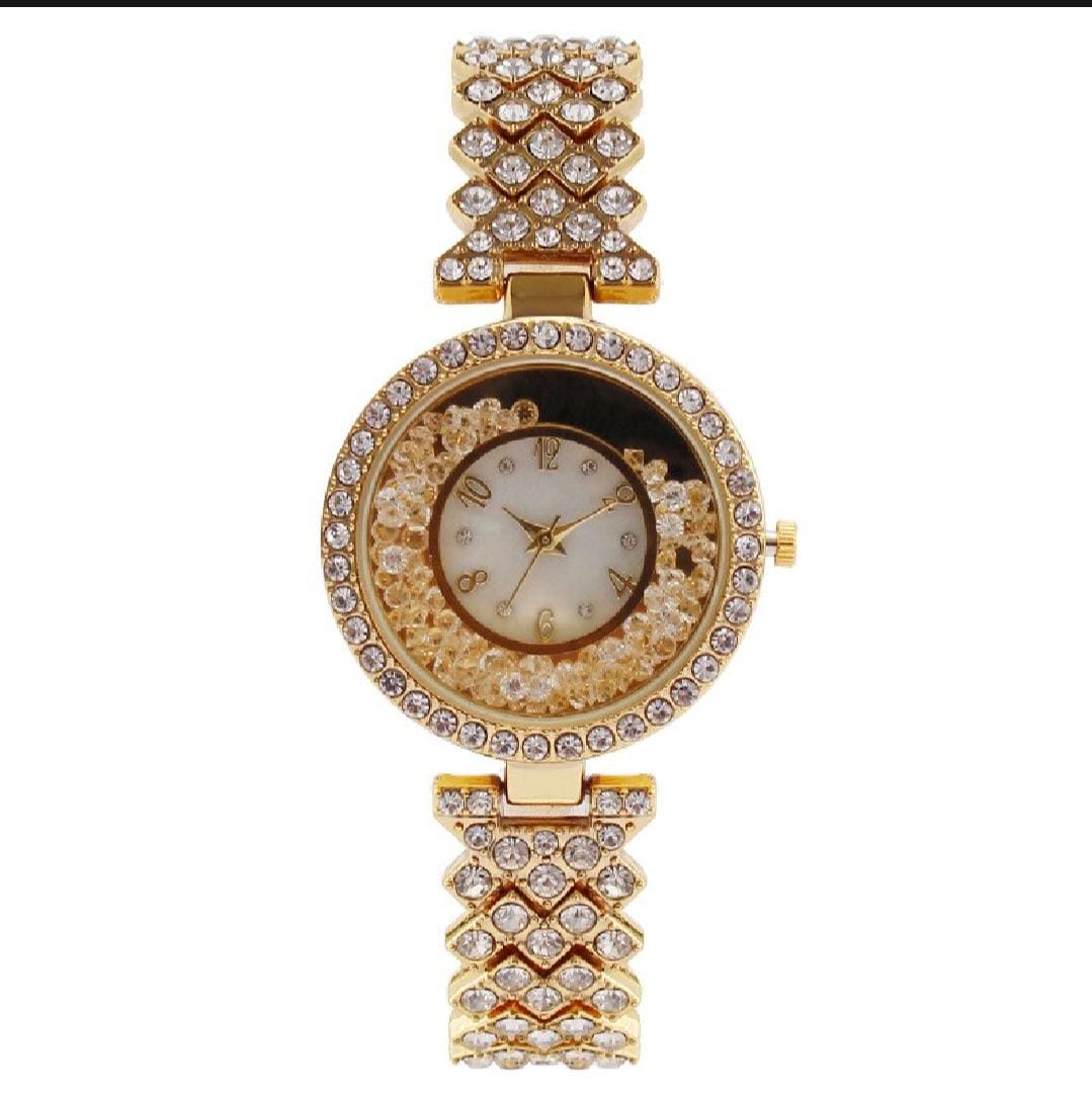 Luxury Diamond Women’s Fashion Watch – Elegant Quartz Wristwatch for Ladies | Stylish Leisure Design, Premium Look (Without Box) - Image 3