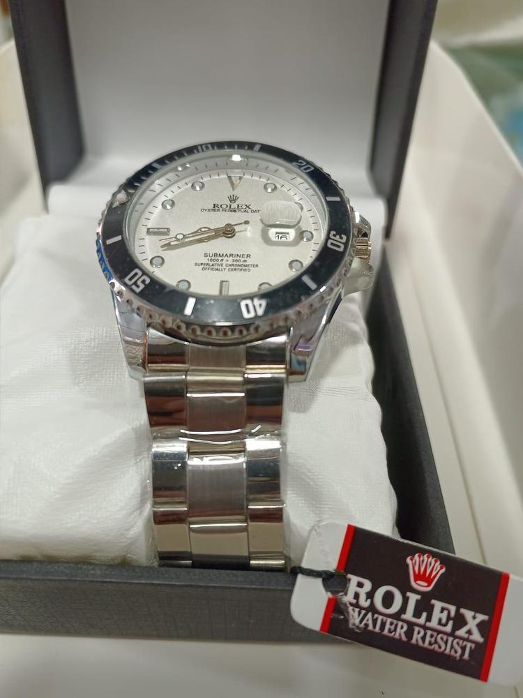 Rolex Men’s Formal Quartz Wrist Watch – Premium Stainless Steel Strap | Elegant Luxury Analog Watch for Men - Image 5