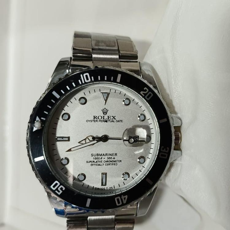 Rolex Men’s Formal Quartz Wrist Watch – Premium Stainless Steel Strap | Elegant Luxury Analog Watch for Men - Image 2