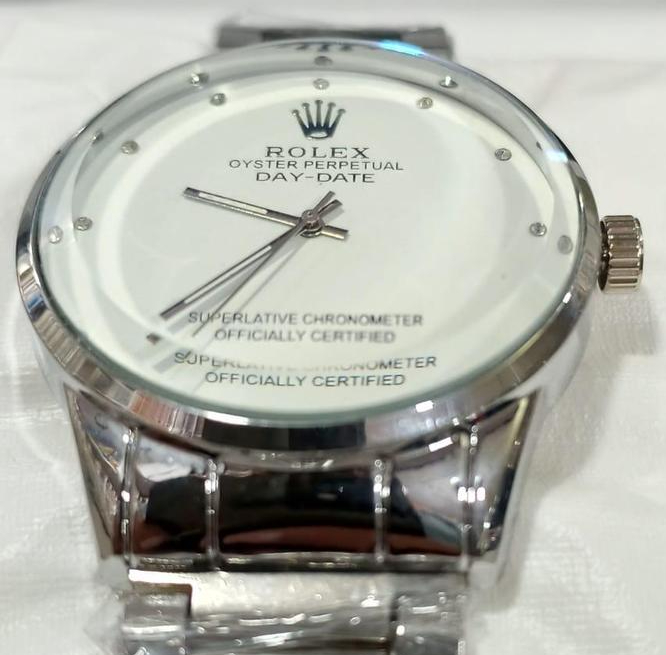 Rolex Men’s Stainless Steel Formal Watch – Premium Quartz Wristwatch for Men | Elegant Luxury Design (With Random Box) - Image 3