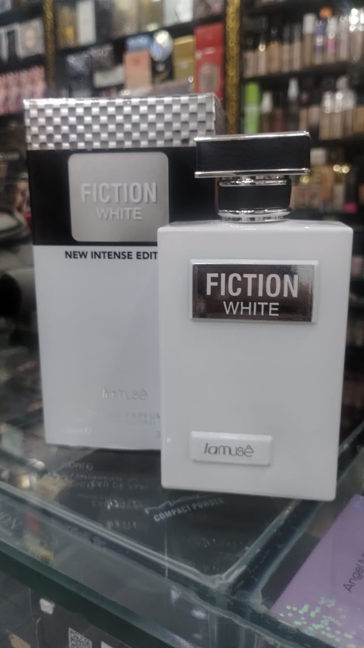 Fiction White EDP 100ml by La Muse (Latafa) | Original Long-Lasting Perfume for Men | Premium Arabic Eau De Parfum - Image 2