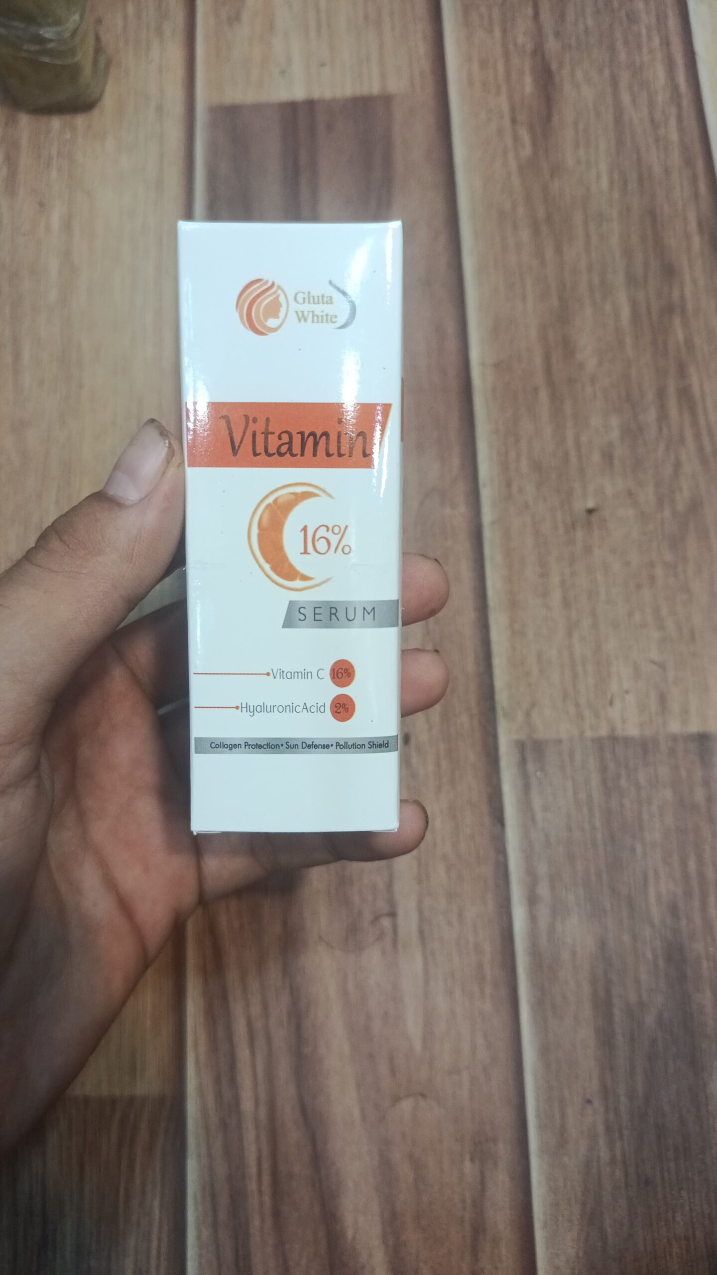 Gluta White Vitamin C 16% Face Serum – 30ml | Brightening & Dark Spot Removal Serum | Glowing Skin & Anti-Aging Hydration Formula - Image 2