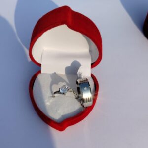 Couple Stainless Steel Rings Set – Matching His & Hers Promise Bands | Anniversary, Engagement & Gift Rings for Couples