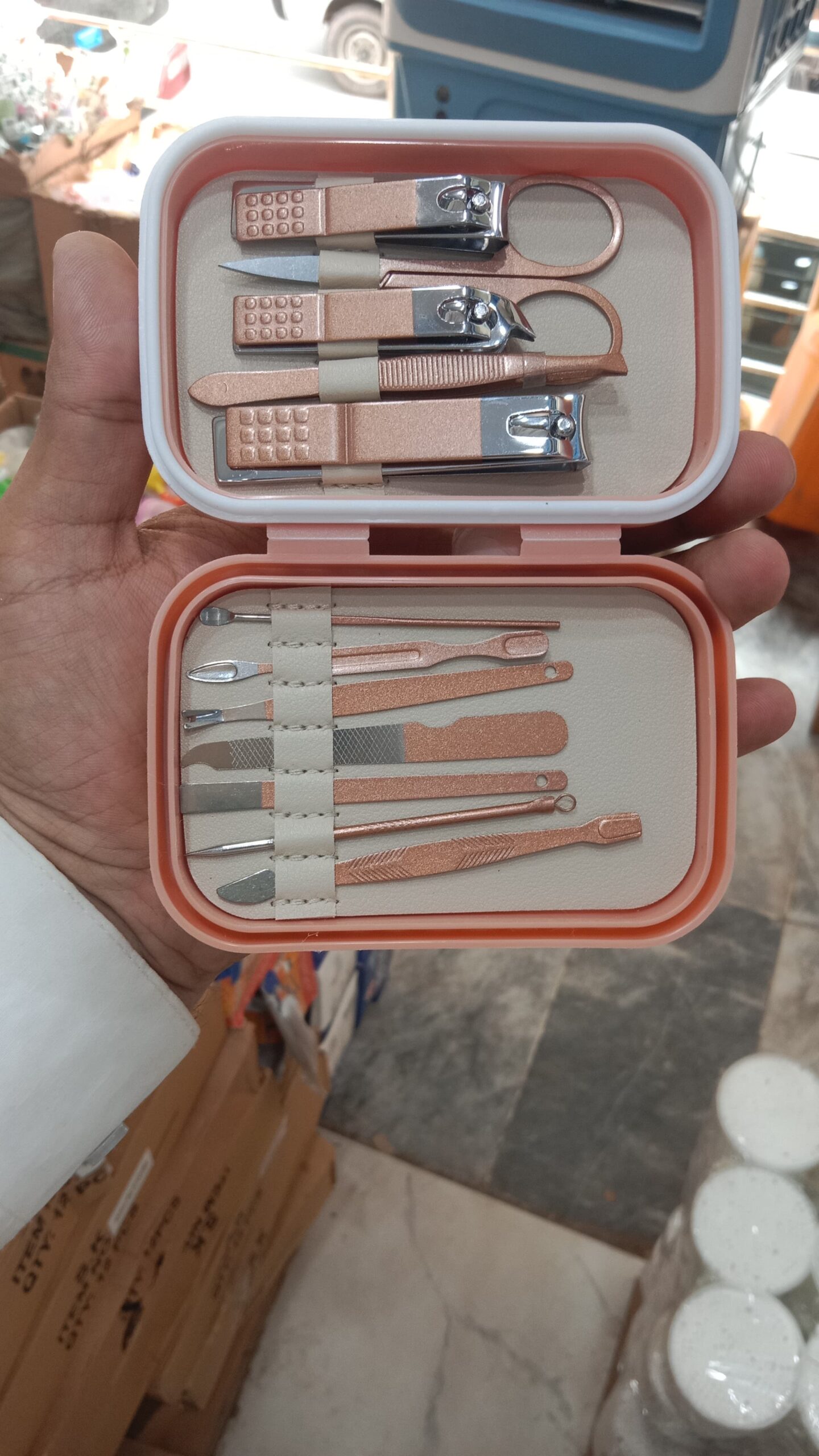 12-Piece Portable Nail Clippers & Beauty Tool Set – Professional Manicure, Pedicure & Grooming Kit | Stainless Steel Travel Set for Men & Women - Image 4