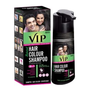 5-in-1 Hair Colour Shampoo – 180ml Brown | Natural Ammonia-Free Hair Dye for Hair, Beard, Moustache & Body Hair | Long-Lasting, Nourishing & Easy to Use