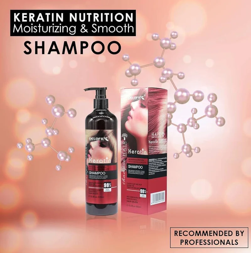 Wellice Hair Salon Keratin Essence & Collagen Shampoo – 800g | Smooth, Silky & Strong Hair | Anti-Frizz, Nourishing & Repair Formula for All Hair Types - Image 7