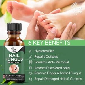 Fast Nail Fungal Treatment Serum | Anti-Fungus Nail Repair Gel | Restores Damaged, Discolored & Cracked Nails – Promotes Healthy Nail Growth