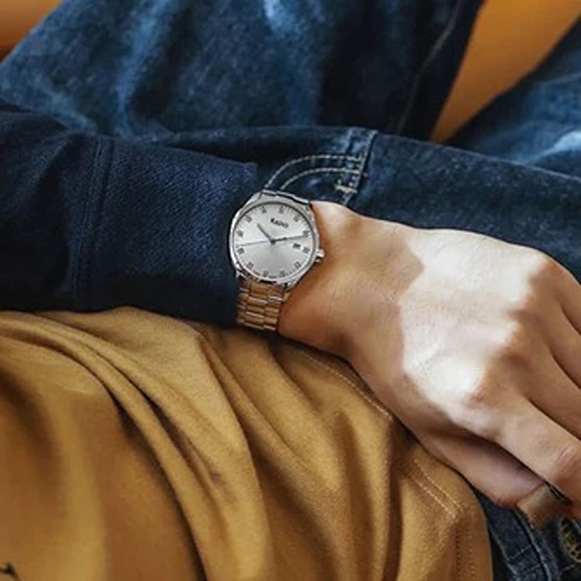 RADO Men’s Stainless Steel Formal Watch – Luxury Analog Wristwatch for Men | Premium Design, Durable Chain Strap (With Random Box) - Image 8