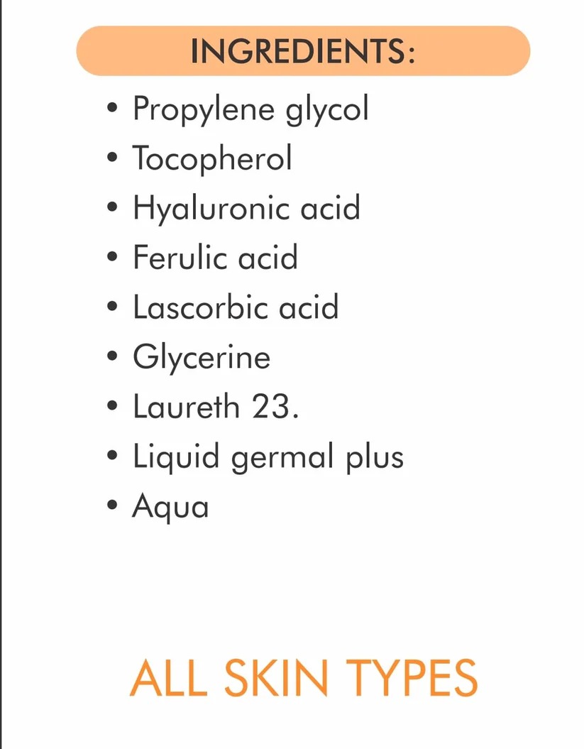 Gluta White Vitamin C 16% Face Serum – 30ml | Brightening & Dark Spot Removal Serum | Glowing Skin & Anti-Aging Hydration Formula - Image 6
