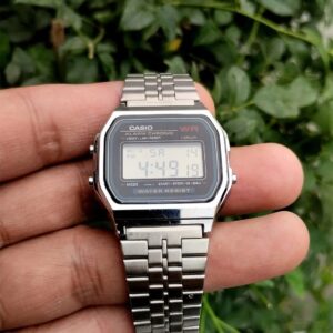Casio A159W-N1DF Digital Watch – Classic Retro Stainless Steel Bracelet | Unisex Vintage Timepiece for Men & Women (No Box)