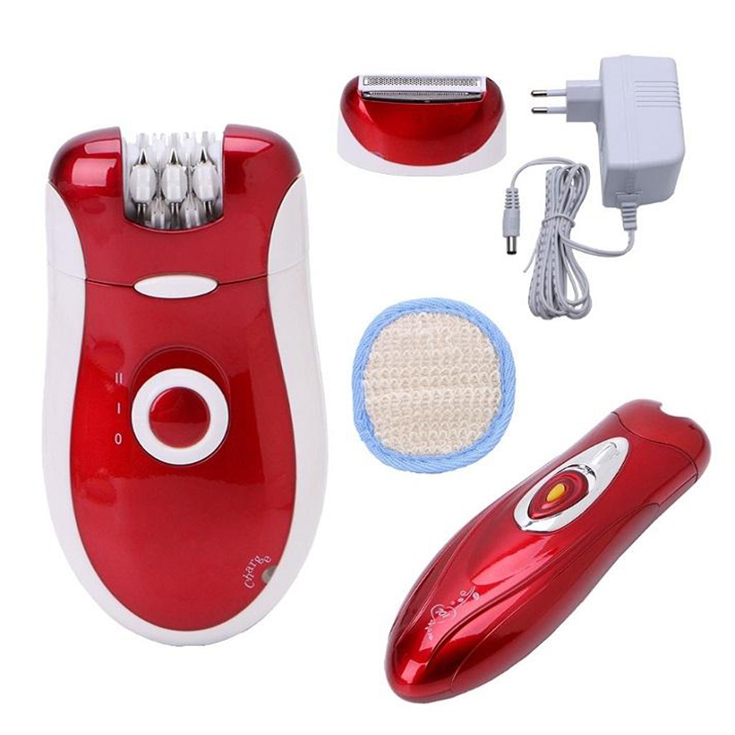 Kemei KM-3068 3-in-1 Rechargeable Epilator for Women – Electric Hair Removal, Shaver & Trimmer Set with Multiple Heads | Smooth Skin Tool for Face & Body - Image 14
