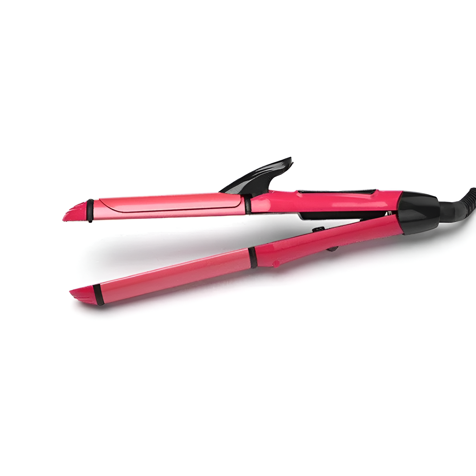 Nova 2-in-1 Hair Straightener & Curler – NH-2009 | Quick Heat-Up Ceramic Plates for Smooth Straightening & Bouncy Curls | Dual-Use Styling Tool for All Hair Types - Image 5
