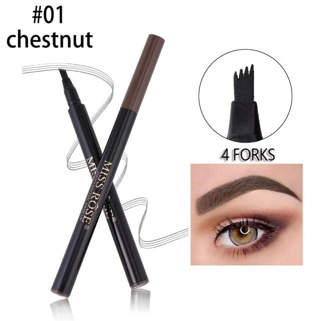 MISS ROSE Liquid Waterproof Eyebrow Pen (0.3 Brown Color) | Long-Lasting, Smudge-Proof, Natural Look Eyebrow Marker - Image 7