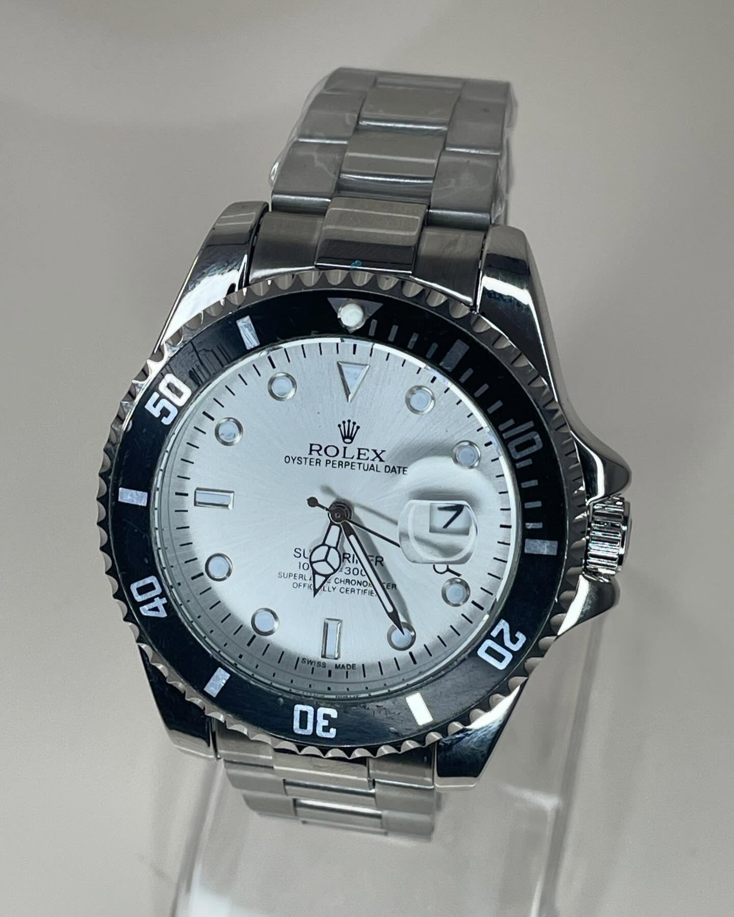 Rolex Men’s Formal Quartz Wrist Watch – Premium Stainless Steel Strap | Elegant Luxury Analog Watch for Men - Image 3