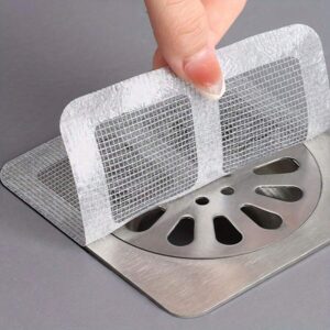 (Pack of 10) Multifunctional Net Sticker | Drainer Net for Bathroom & Kitchen | Window Screen Repair Patches for Door & Window Mesh