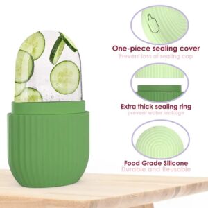 Face Ice Roller Silicone Facial Massager | Skin Tightening & Glow Enhancer | Reusable Ice Mold Beauty Tool (Random Color, Without Box)