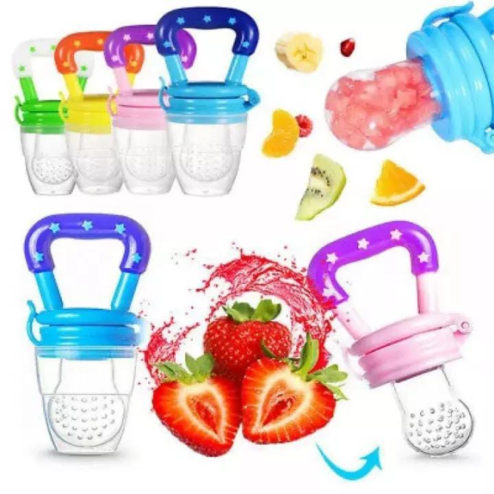 Baby Fruit Feeder & Teether Pacifier – Silicone Infant Nibbler for Safe Fresh Food Feeding (Random Color) - Image 3