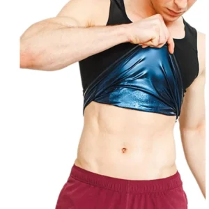 Men Sweat Shaper Polymer Vest | Slimming Body Shaper for Men | Sweat Sauna Tank for Weight Loss & Workout (Instant Slim Fit)