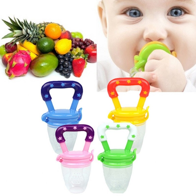 Baby Fruit Feeder & Teether Pacifier – Silicone Infant Nibbler for Safe Fresh Food Feeding (Random Color) - Image 2