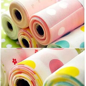 Refrigerator Mats & Shelf Liners | Fridge Drawer Table Mats | 45x160cm | Washable, Anti-Slip, Waterproof | Multicolor / Random Design