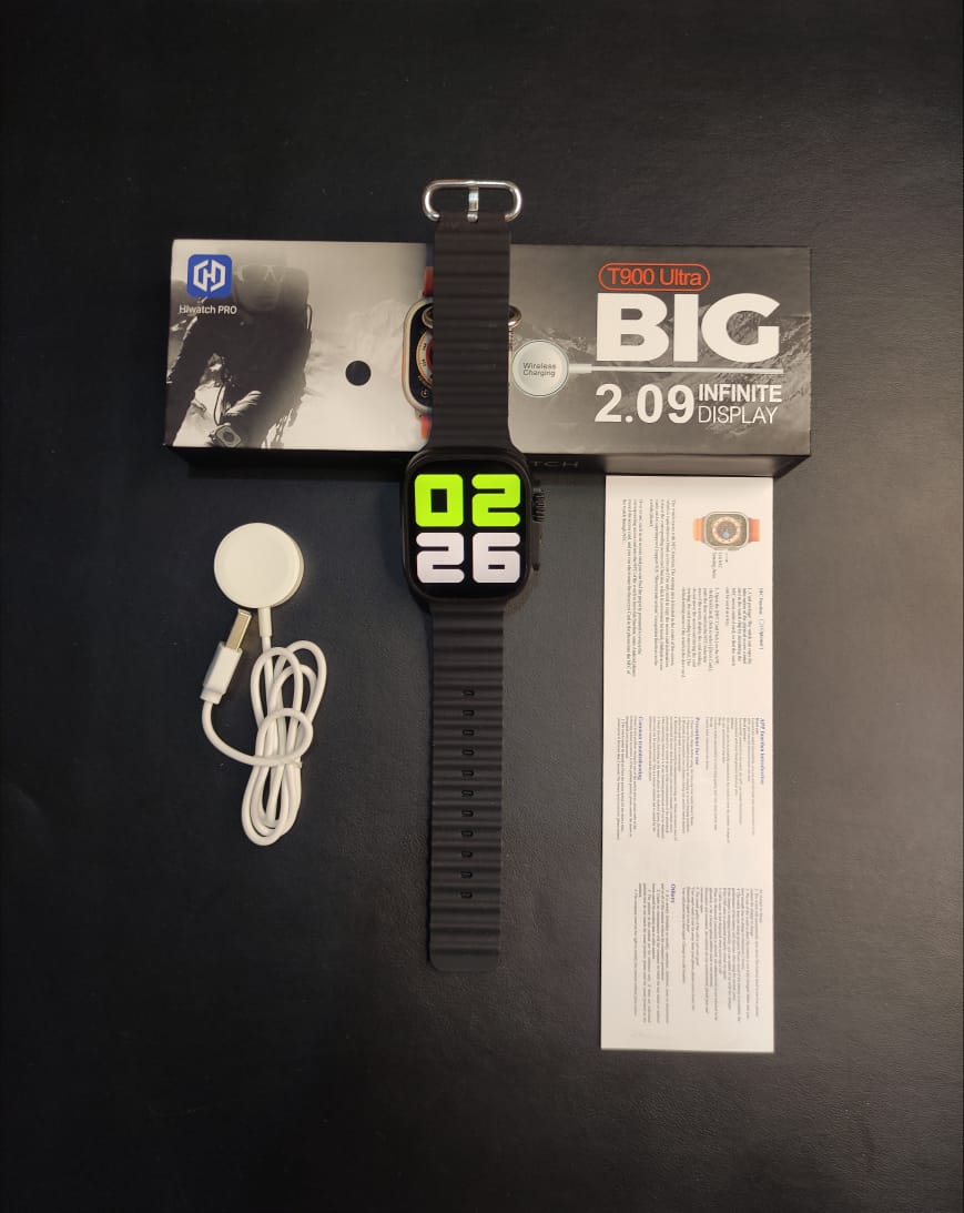 T900 Ultra Smart Watch | 2.09” Infinite HD Display | 49MM Dial | Bluetooth Calling | Fitness Tracker with Built-in Games (Random Color)