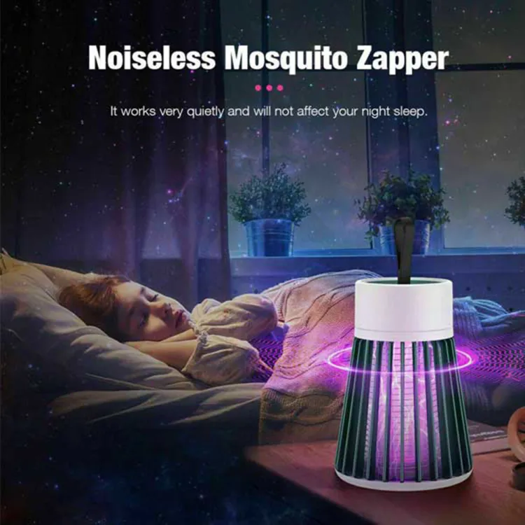 Electric Shock Mosquito Killer – Safe & Silent Insect Zapper with UV Light Trap (Random Color, Portable Design)