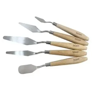 5Pcs Small Palette Knife Set – Flexible Plastic Spatulas for Cake Decorating, Painting & DIY Crafts