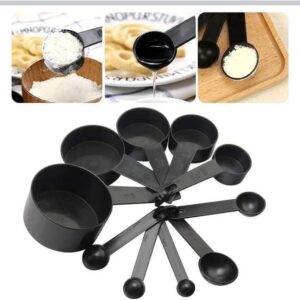 10pcs Measuring Spoons & Cups Set – Kitchen Baking Tools for Coffee, Sugar, Flour, Cake – Precise Teaspoon & Tablespoon Scoops