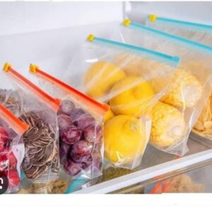 Reusable Food Storage Slider Zipper Bags – Freezer Safe, Heat Resistant, Fresh-Keeping & Leak-Proof Kitchen Bags (25Pcs)