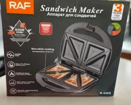 Electric Mini Triangle Sandwich Maker – Portable 2-Slice Sandwich Machine for Quick Snacks
