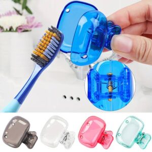 Pack of 10 Toothbrush Storage Cases – Portable Hygienic Travel Holders for Office, School & Home (Random Colors)