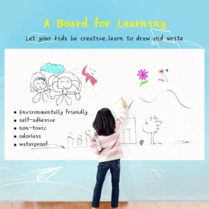 Artisan Dry Erase Whiteboard Sticker – Self-Adhesive, Reusable Vinyl Whiteboard with 2 Markers