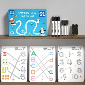 64-Piece Activity Book Set for Kids – Includes 2 Magic Pens & Eraser – Reusable Learning Fun (Made in China)