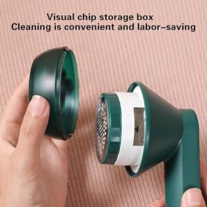 Electric Lint Remover for Clothes & Sweaters | Rechargeable Fabric Shaver, Anti-Pilling Fuzz Remover with 6-Tooth Cutter Head | Portable Hair & Lint Trimmer (Random Color)