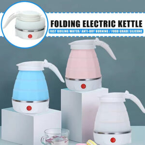 600 ml Fast-Boil Portable Travel Kettle – Collapsible Silicone Electric Bottle, Foldable & Travel-Ready